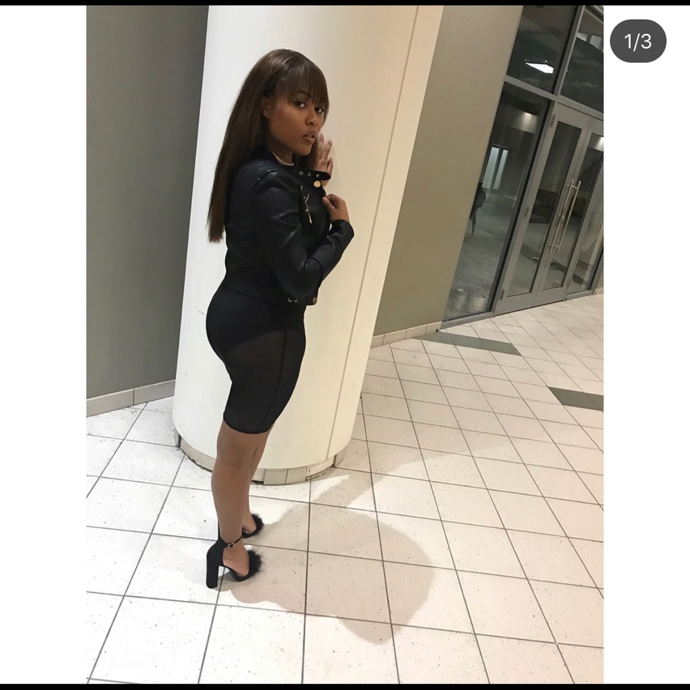 BODYCON MESH DRESS